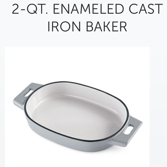 😍Pampered Chef Enameled Cast Iron Baker
